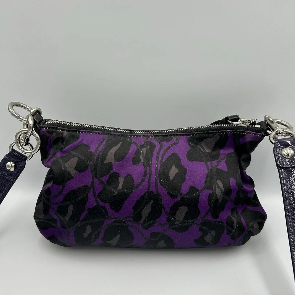 Coach Daisy‎ Ocelot Purple Demi Hobo # H1281-F20024
